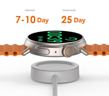 MT30 Smart Watch Ultra Long Range Waterproof - Black Steel