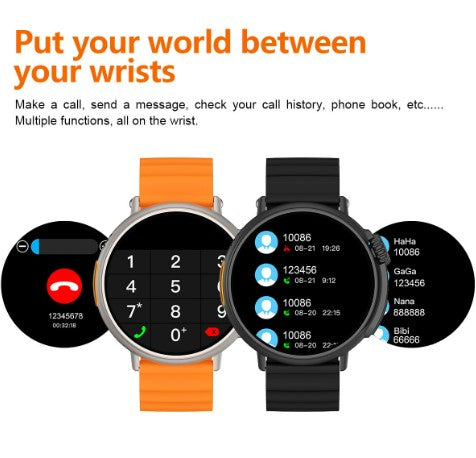 MT30 Smart Watch Ultra Long Range Waterproof - Black Steel