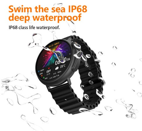 MT30 Smart Watch Ultra Long Range Waterproof - Black Skin