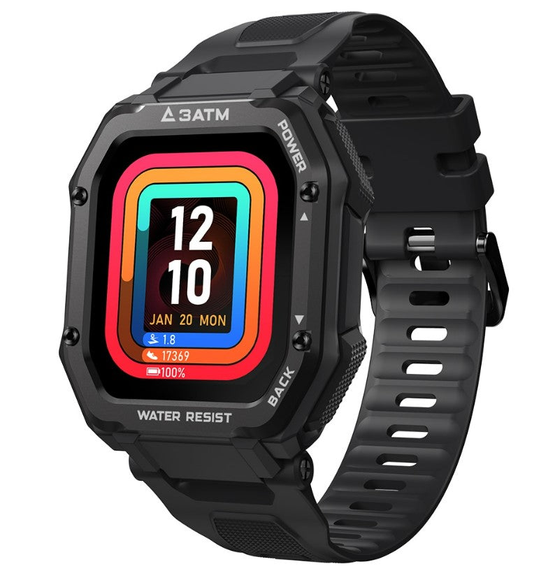 ROCK Rugged Smart Watch For Men Outdoor Sports - Black