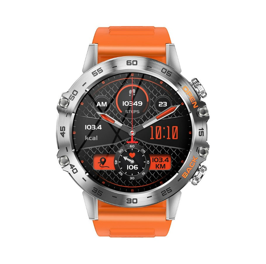 Smart Watch K52 Watches Men Wome Sports Fitness Modes Bluetooth Call Health Monitor 400mah 1.39Inch HD Smartwatch - Orange